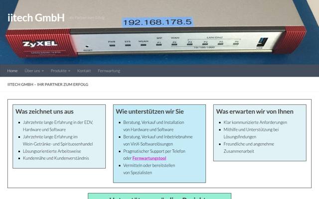 Website von Iitech GmbH
